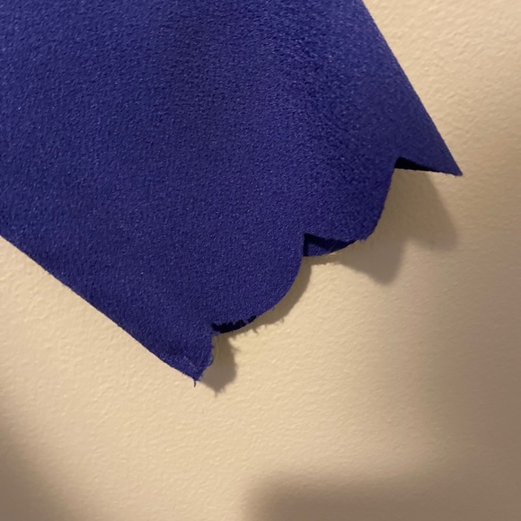 Blue Fitted Blouse - Picture 3 of 4